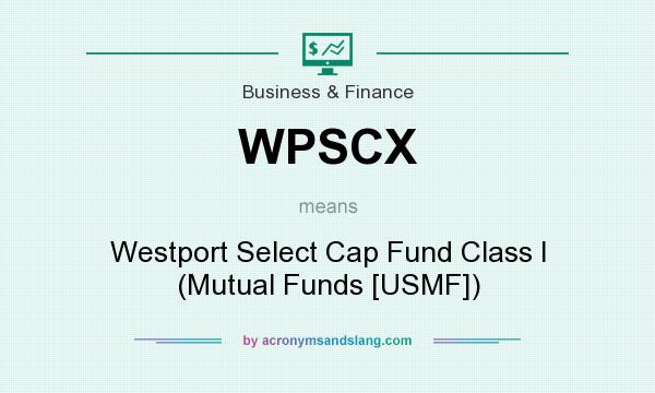 What does WPSCX mean? It stands for Westport Select Cap Fund Class I (Mutual Funds [USMF])