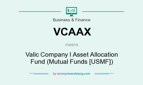 What does VCAAX mean? It stands for Valic Company I Asset Allocation Fund (Mutual Funds [USMF])