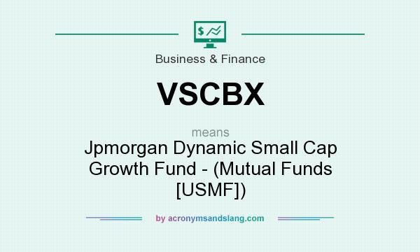 What does VSCBX mean? It stands for Jpmorgan Dynamic Small Cap Growth Fund - (Mutual Funds [USMF])