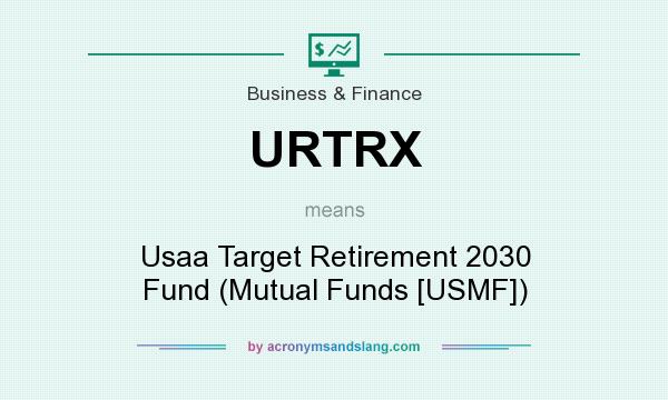 What does URTRX mean? It stands for Usaa Target Retirement 2030 Fund (Mutual Funds [USMF])
