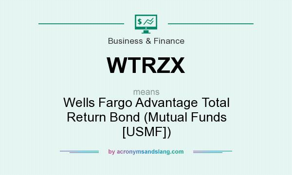 What does WTRZX mean? It stands for Wells Fargo Advantage Total Return Bond (Mutual Funds [USMF])