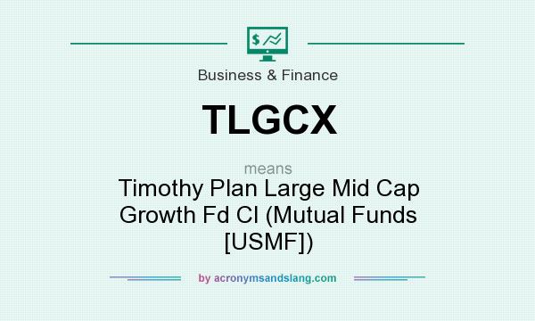 What does TLGCX mean? It stands for Timothy Plan Large Mid Cap Growth Fd Cl (Mutual Funds [USMF])