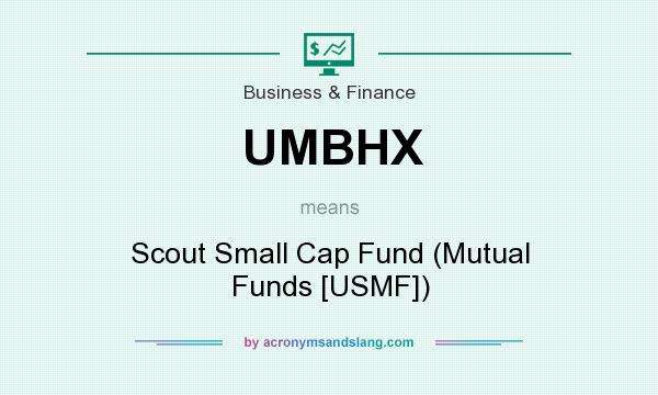 What does UMBHX mean? It stands for Scout Small Cap Fund (Mutual Funds [USMF])