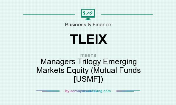 What does TLEIX mean? It stands for Managers Trilogy Emerging Markets Equity (Mutual Funds [USMF])