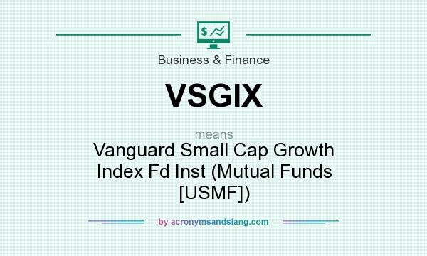 What does VSGIX mean? It stands for Vanguard Small Cap Growth Index Fd Inst (Mutual Funds [USMF])
