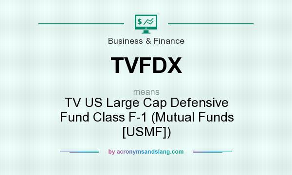 What does TVFDX mean? It stands for TV US Large Cap Defensive Fund Class F-1 (Mutual Funds [USMF])