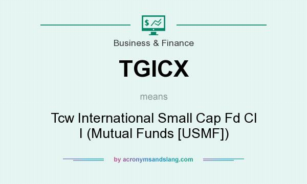 What does TGICX mean? It stands for Tcw International Small Cap Fd Cl I (Mutual Funds [USMF])