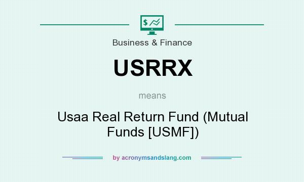 What does USRRX mean? It stands for Usaa Real Return Fund (Mutual Funds [USMF])
