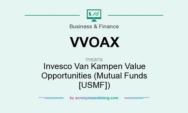What does VVOAX mean? It stands for Invesco Van Kampen Value Opportunities (Mutual Funds [USMF])