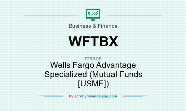 What does WFTBX mean? It stands for Wells Fargo Advantage Specialized (Mutual Funds [USMF])