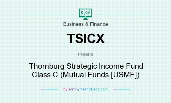 What does TSICX mean? It stands for Thornburg Strategic Income Fund Class C (Mutual Funds [USMF])