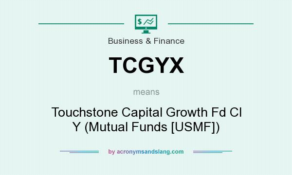 What does TCGYX mean? It stands for Touchstone Capital Growth Fd Cl Y (Mutual Funds [USMF])