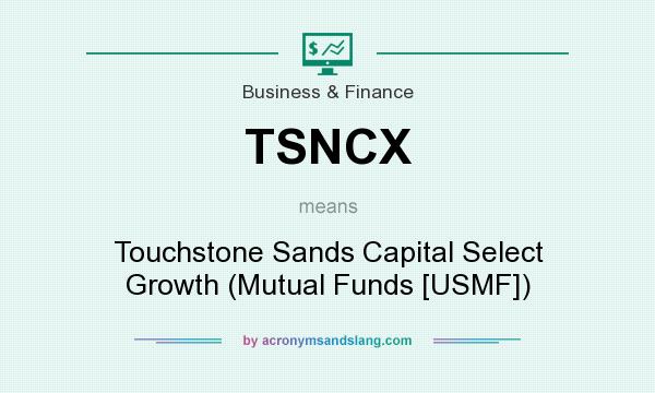 What does TSNCX mean? It stands for Touchstone Sands Capital Select Growth (Mutual Funds [USMF])