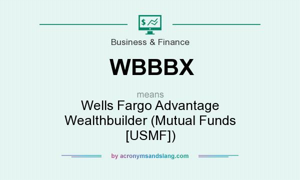 What does WBBBX mean? It stands for Wells Fargo Advantage Wealthbuilder (Mutual Funds [USMF])