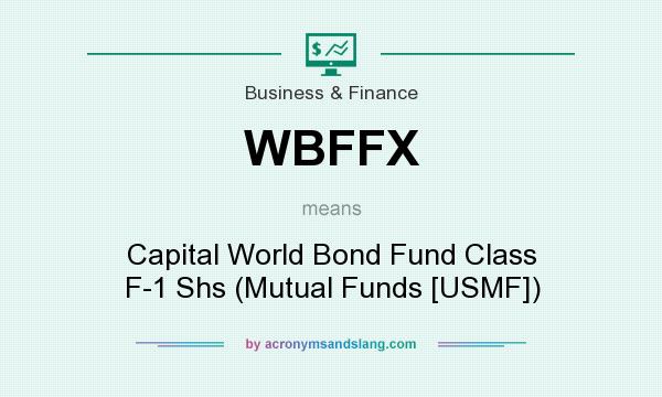 What does WBFFX mean? It stands for Capital World Bond Fund Class F-1 Shs (Mutual Funds [USMF])