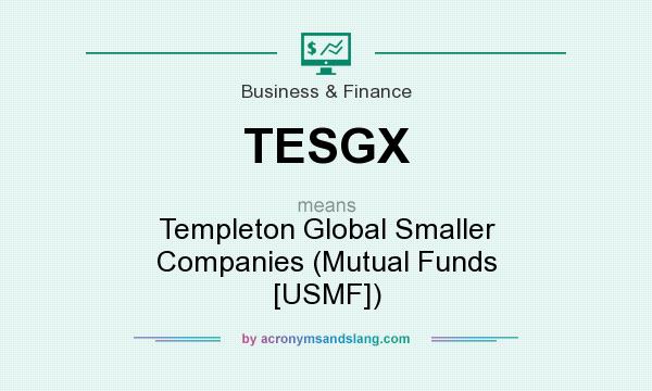 What does TESGX mean? It stands for Templeton Global Smaller Companies (Mutual Funds [USMF])