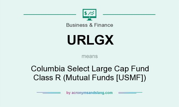 What does URLGX mean? It stands for Columbia Select Large Cap Fund Class R (Mutual Funds [USMF])