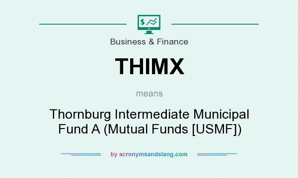 What does THIMX mean? It stands for Thornburg Intermediate Municipal Fund A (Mutual Funds [USMF])