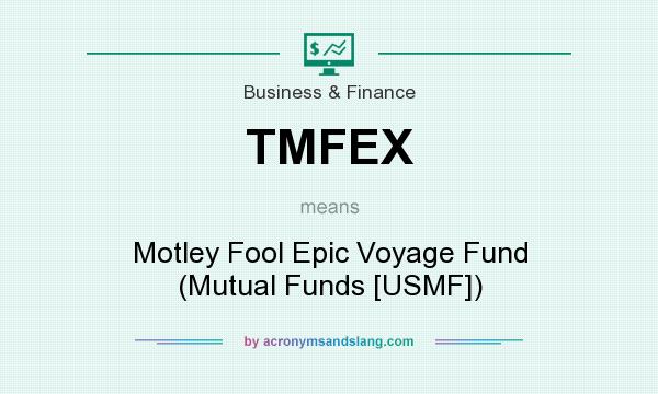 What does TMFEX mean? It stands for Motley Fool Epic Voyage Fund (Mutual Funds [USMF])