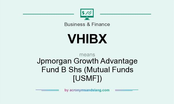 What does VHIBX mean? It stands for Jpmorgan Growth Advantage Fund B Shs (Mutual Funds [USMF])