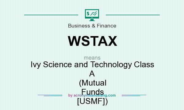 What does WSTAX mean? It stands for Ivy Science and Technology Class A (Mutual Funds [USMF])
