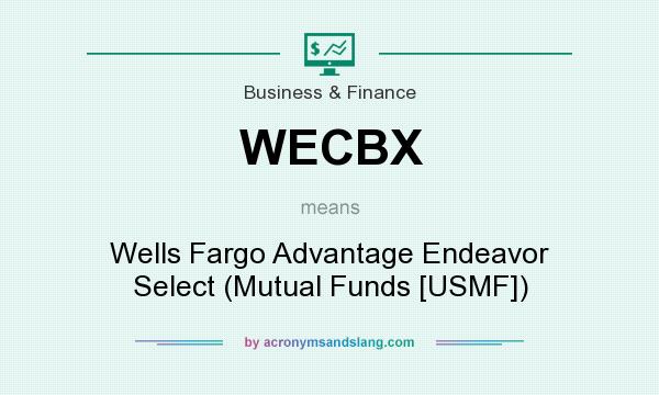 What does WECBX mean? It stands for Wells Fargo Advantage Endeavor Select (Mutual Funds [USMF])
