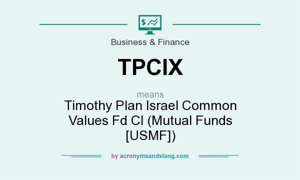 What does TPCIX mean? It stands for Timothy Plan Israel Common Values Fd Cl (Mutual Funds [USMF])
