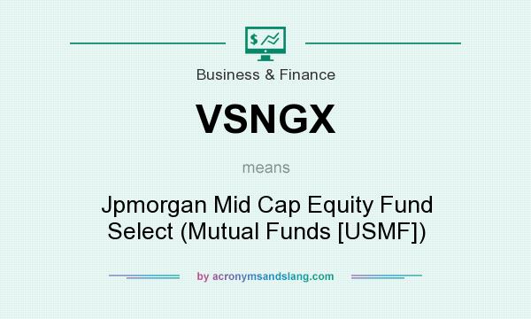 What does VSNGX mean? It stands for Jpmorgan Mid Cap Equity Fund Select (Mutual Funds [USMF])