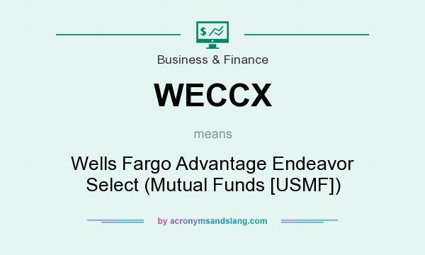 What does WECCX mean? It stands for Wells Fargo Advantage Endeavor Select (Mutual Funds [USMF])