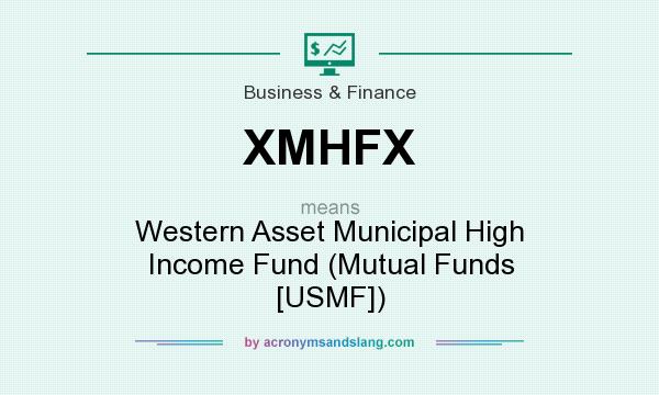 What does XMHFX mean? It stands for Western Asset Municipal High Income Fund (Mutual Funds [USMF])