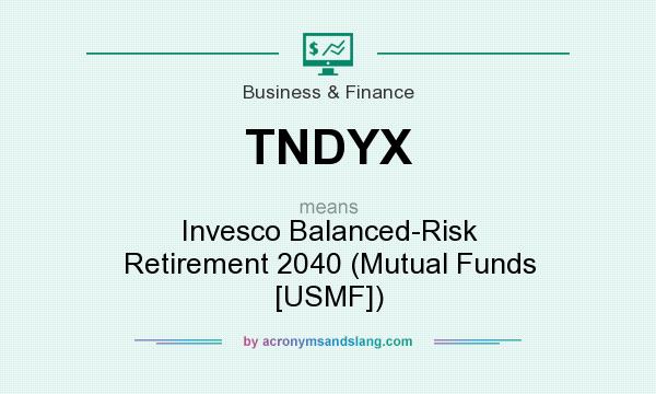 What does TNDYX mean? It stands for Invesco Balanced-Risk Retirement 2040 (Mutual Funds [USMF])