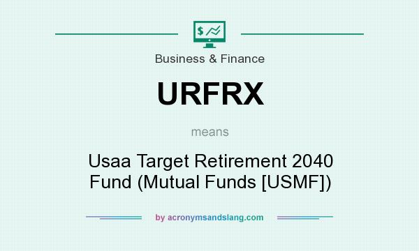 What does URFRX mean? It stands for Usaa Target Retirement 2040 Fund (Mutual Funds [USMF])