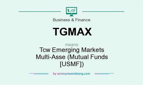 What does TGMAX mean? It stands for Tcw Emerging Markets Multi-Asse (Mutual Funds [USMF])