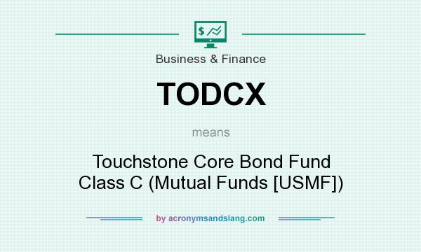 What does TODCX mean? It stands for Touchstone Core Bond Fund Class C (Mutual Funds [USMF])