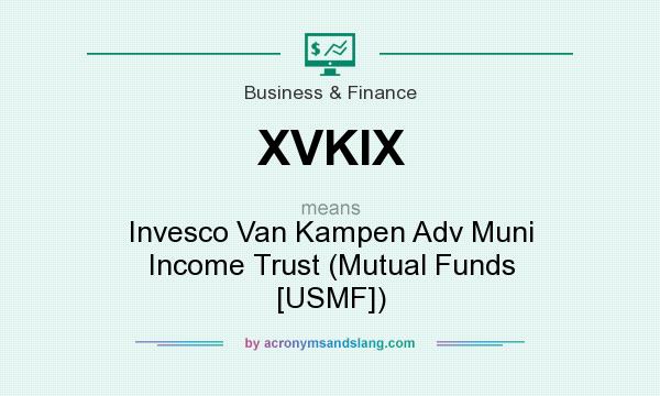 What does XVKIX mean? It stands for Invesco Van Kampen Adv Muni Income Trust (Mutual Funds [USMF])