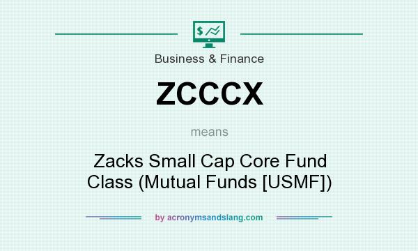 What does ZCCCX mean? It stands for Zacks Small Cap Core Fund Class (Mutual Funds [USMF])