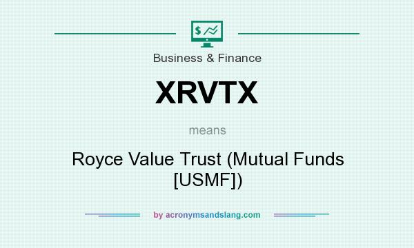 What does XRVTX mean? It stands for Royce Value Trust (Mutual Funds [USMF])
