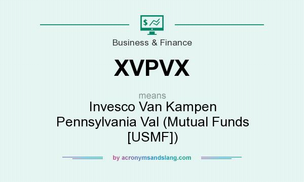 What does XVPVX mean? It stands for Invesco Van Kampen Pennsylvania Val (Mutual Funds [USMF])