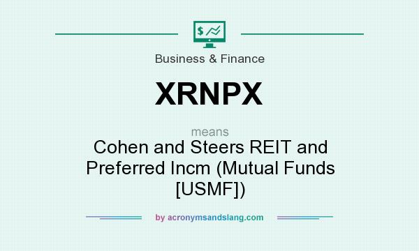 What does XRNPX mean? It stands for Cohen and Steers REIT and Preferred Incm (Mutual Funds [USMF])