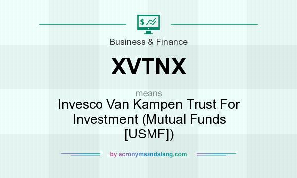 What does XVTNX mean? It stands for Invesco Van Kampen Trust For Investment (Mutual Funds [USMF])