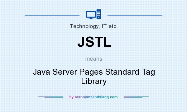What does JSTL mean? It stands for Java Server Pages Standard Tag Library