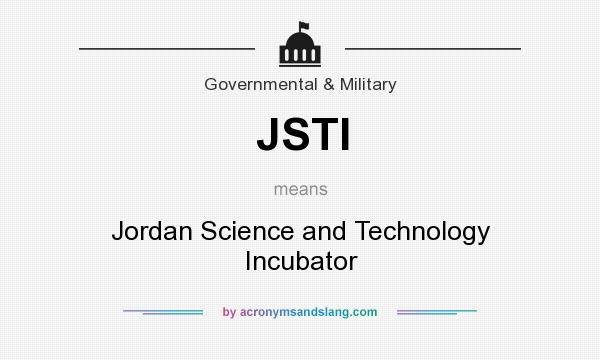 What does JSTI mean? It stands for Jordan Science and Technology Incubator
