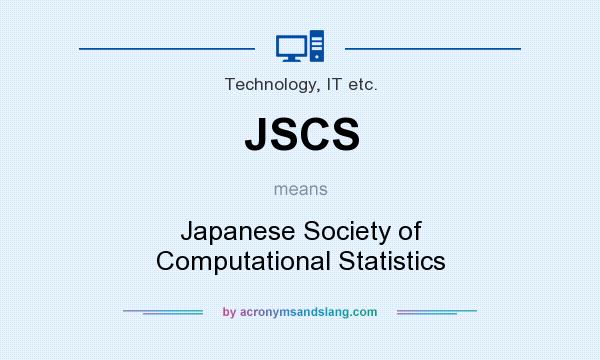 What does JSCS mean? It stands for Japanese Society of Computational Statistics