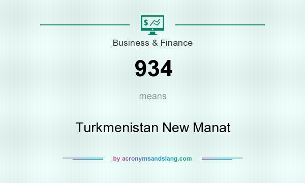 What does 934 mean? It stands for Turkmenistan New Manat