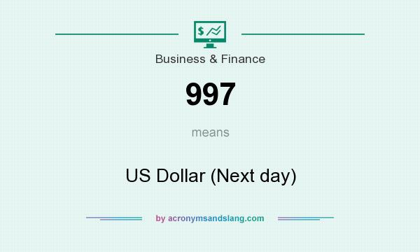 What does 997 mean? It stands for US Dollar (Next day)