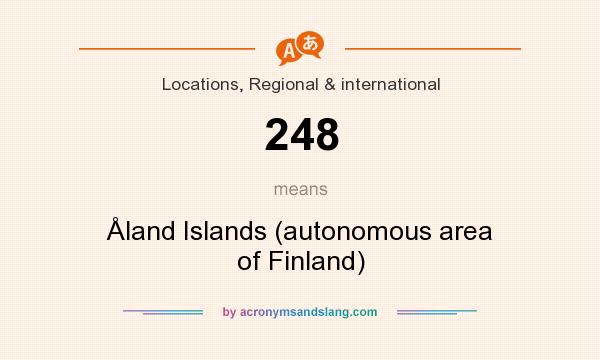 What does 248 mean? It stands for land Islands (autonomous area of Finland)