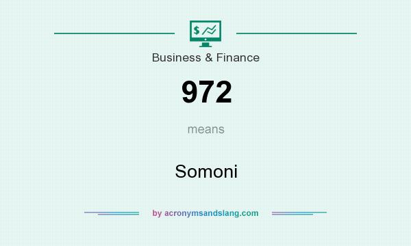 What does 972 mean? It stands for Somoni