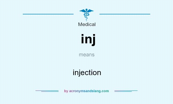 What does inj mean? It stands for injection