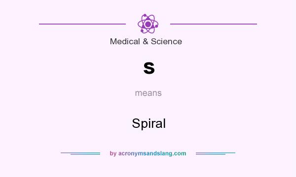 What does s mean? It stands for Spiral
