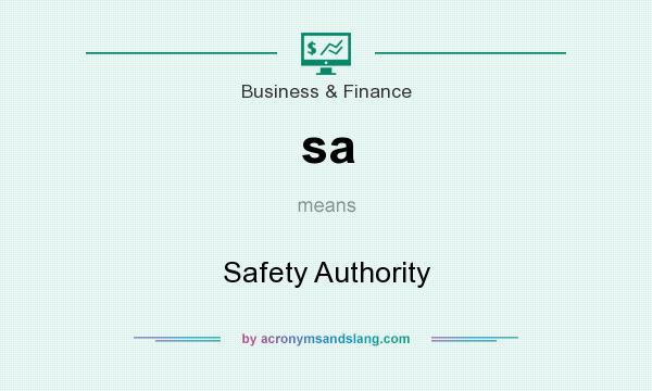 What does sa mean? It stands for Safety Authority